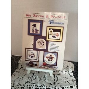 Vintage Cross‎ Stitch Booklet: "We Serve and Protect" Public Servants